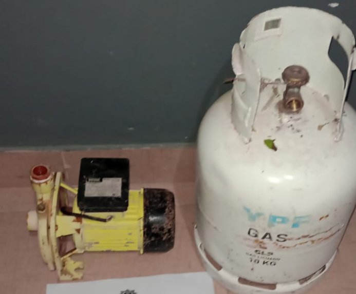 Arrufó: Produjo daños en una vivienda y le encontraron elementos robados