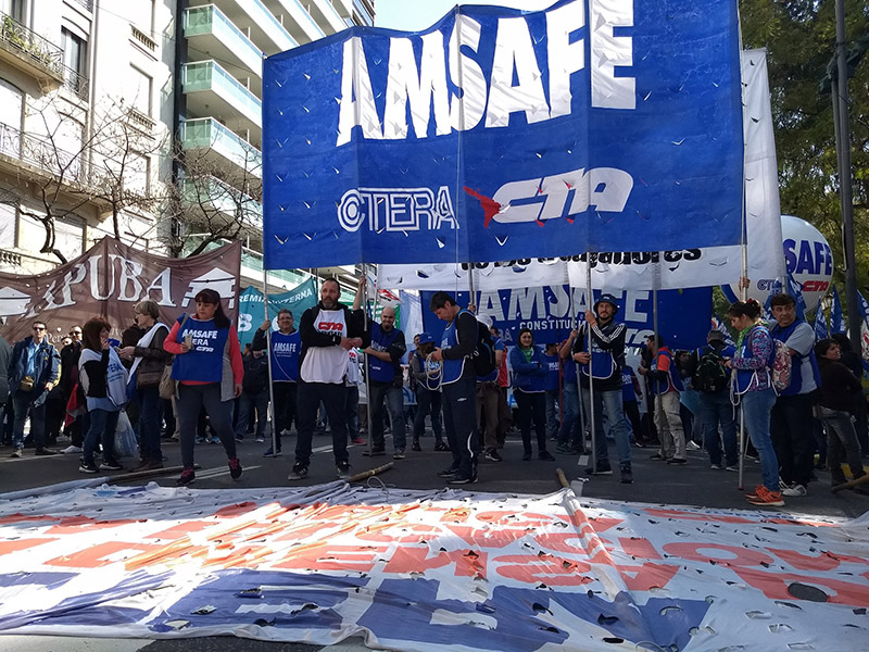 Paro docente en Santa Fe