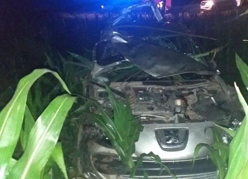 Altos de Chipión: volcó un vehículo sobre Ruta 17