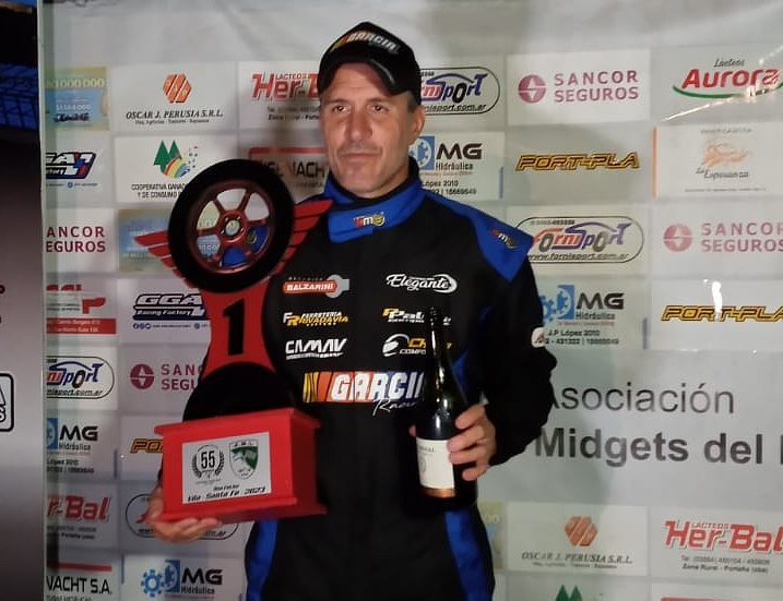 Mariano García se impuso en el Midgets del Litoral