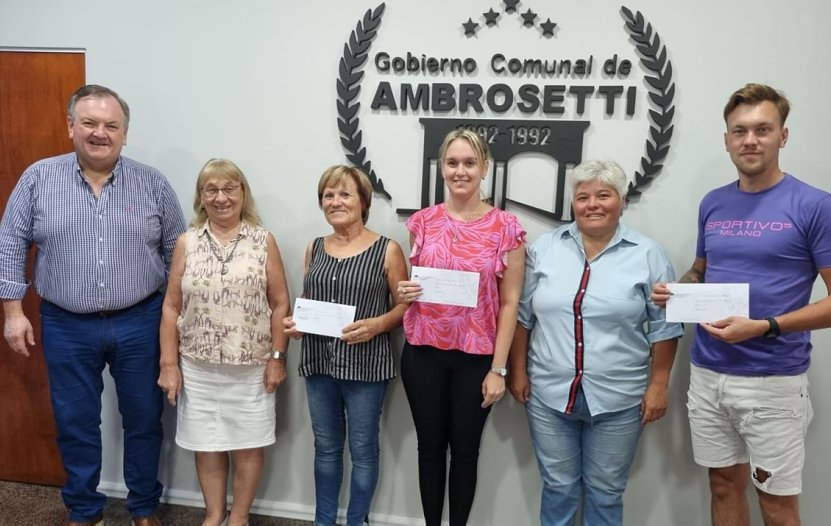 Michlig entregó aportes en la localidad de Ambrosetti
