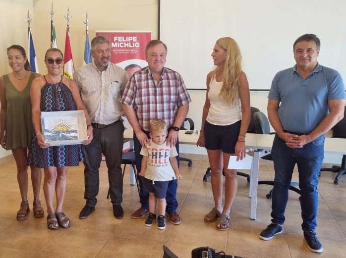 Michlig y González entregaron aportes en San Guillermo y Ceres