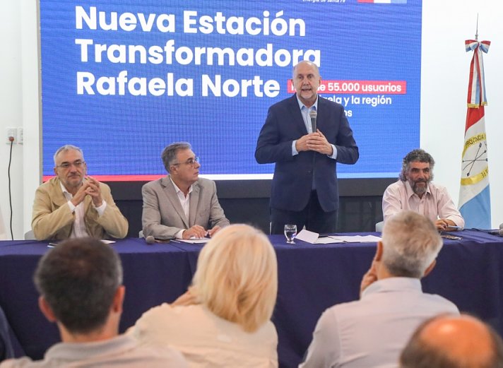 Perotti encabezó la licitación para la construcción de la estación transformadora Rafaela Norte