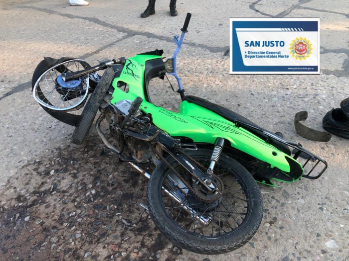 Joven lesionado en un accidente en Morteros