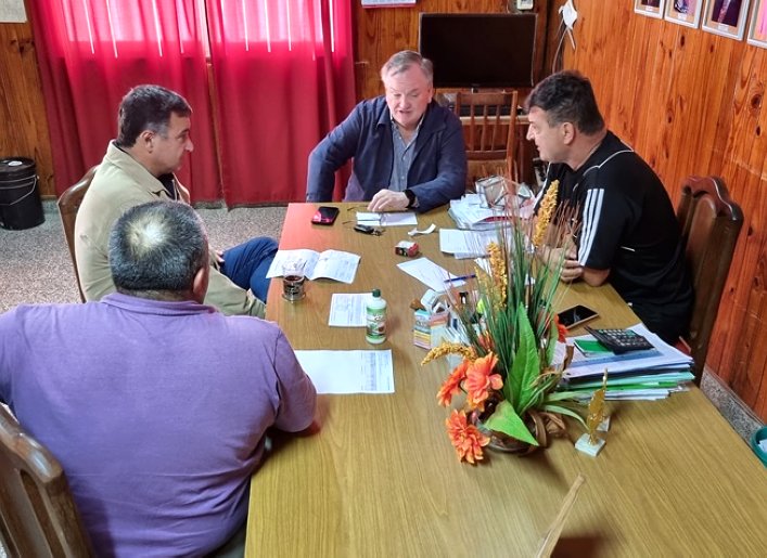 El Senador Michlig y el Diputado González visitaron Huanqueros y La Clara

