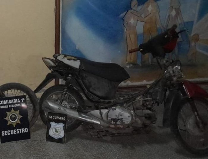Esclarecieron robos de motos en Ceres y San Cristóbal