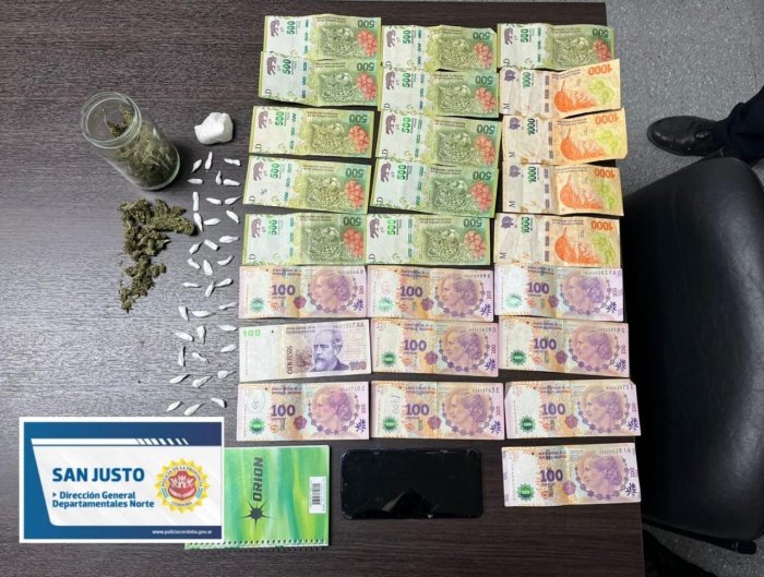 Brinkmann: Detuvieron a un joven por tenencia de cocaína y marihuana