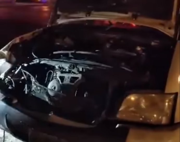 Camioneta chocó un caballo en el desvío de Morteros