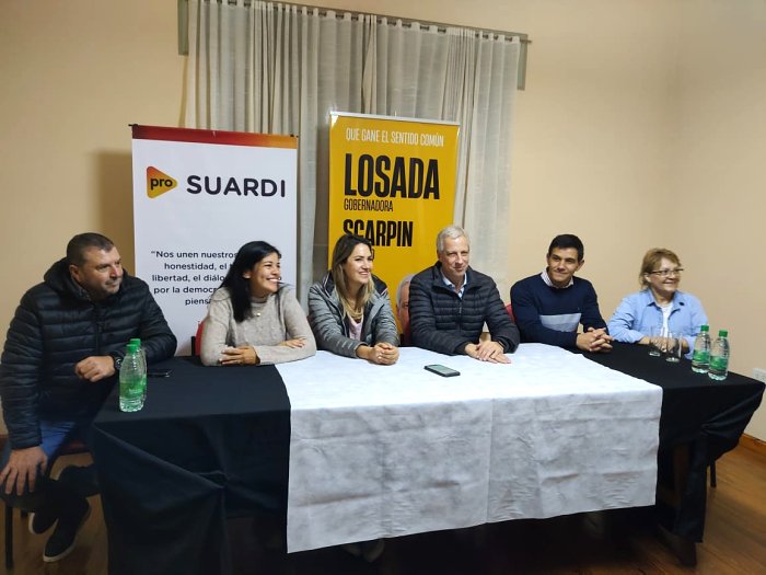 Losada pasó por Suardi y dijo que la mejor encuesta es el cariño de la gente