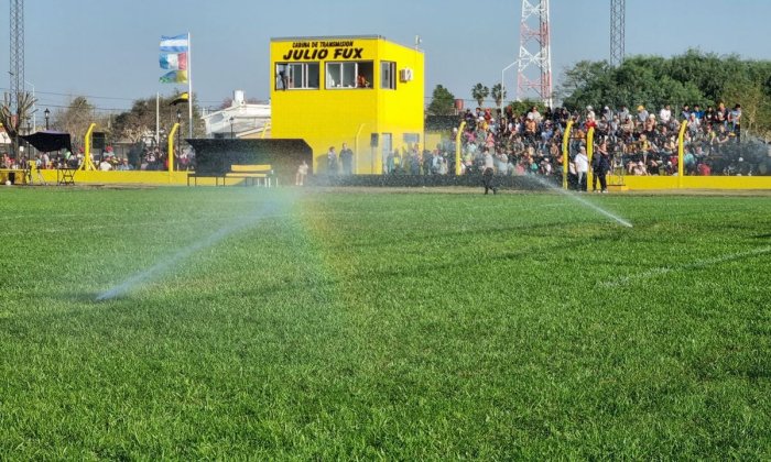 San Lorenzo de Ambrosetti inauguró importantes obras en su estadio de fútbol