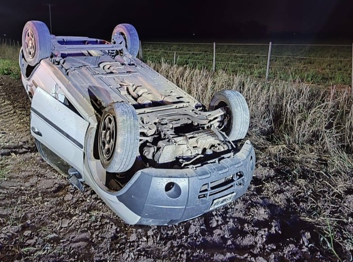 Accidente en zona rural de Col. Vignaud