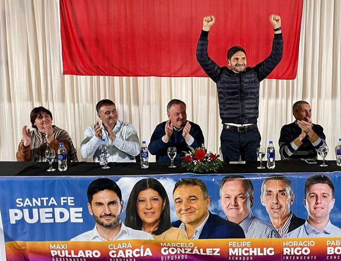 Pullaro pidió el apoyo para Rigo y todos los candidatos de Unidos para Cambiar Santa Fe