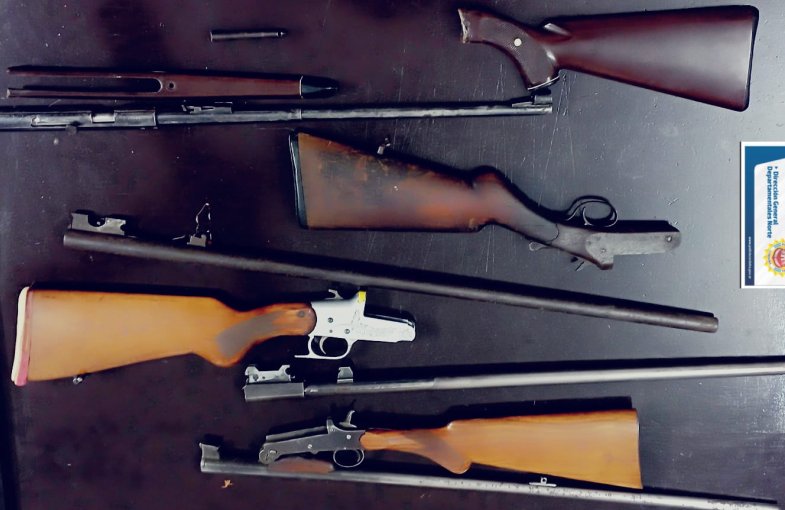 Incautaron varias armas de fuego en una vivienda de Morteros
