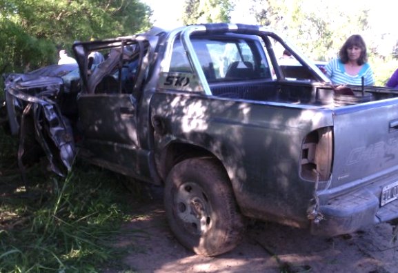 Importante accidente en el camino central a Col. Bossi