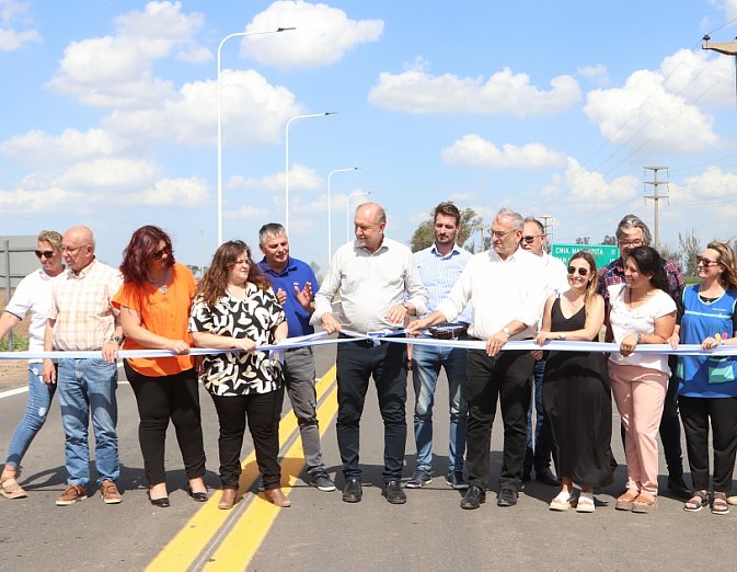 Perotti inauguró la pavimentación de la ruta provincial N°63