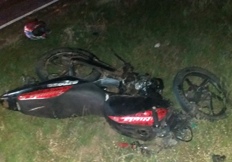 Motociclista lesionado al accidentarse en jurisdicción de Chipión