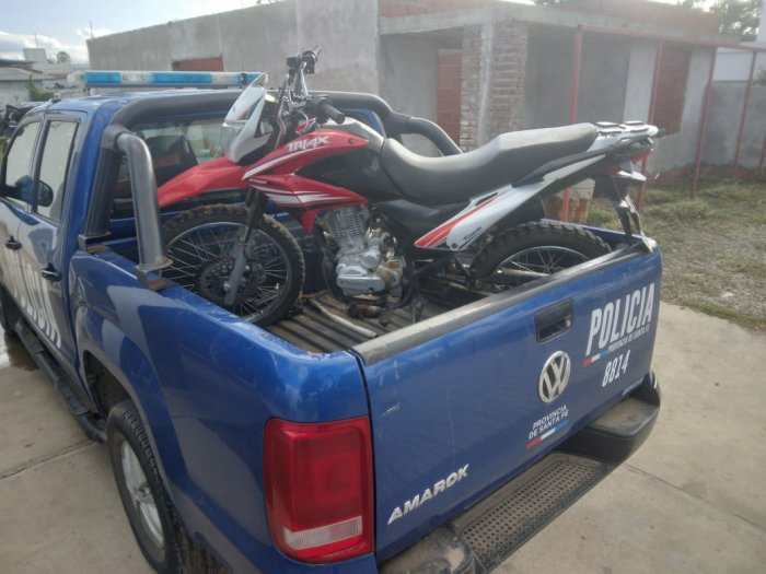 Recuperaron moto y bicicleta robadas en Villa Trinidad y San Guillermo