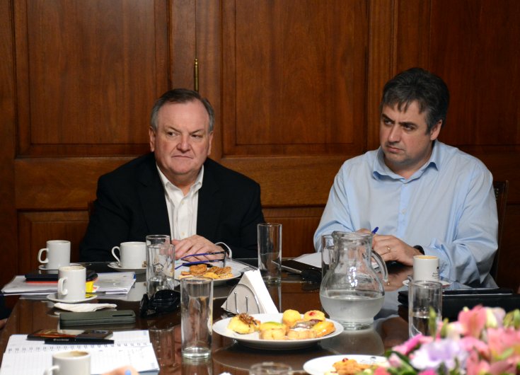 Senadores del frente Unidos se reunieron con el Ministro de Seguridad