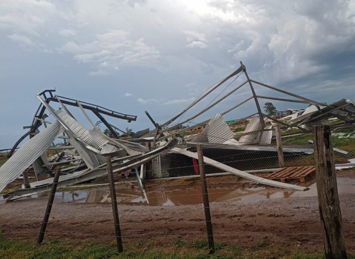 La tormenta también impactó en otros puntos de la región