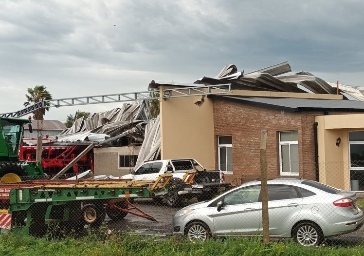 Porteña fue azotada por una fuerte tormenta