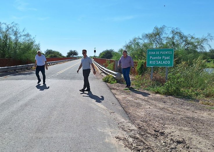 El Ministro Enrico y Michlig recorrieron diversas obras públicas