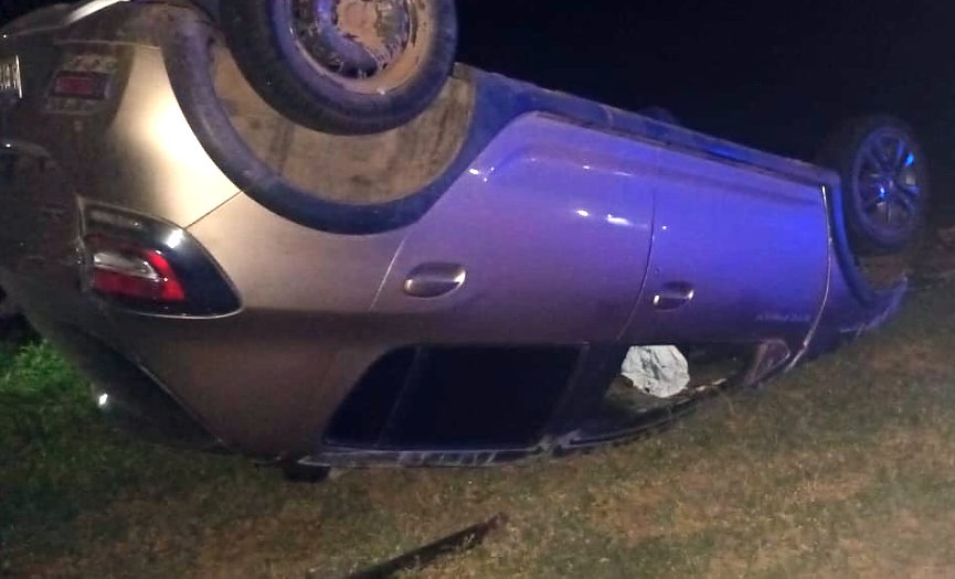 Automovilista lesionado al volcar en cercanías de Suardi