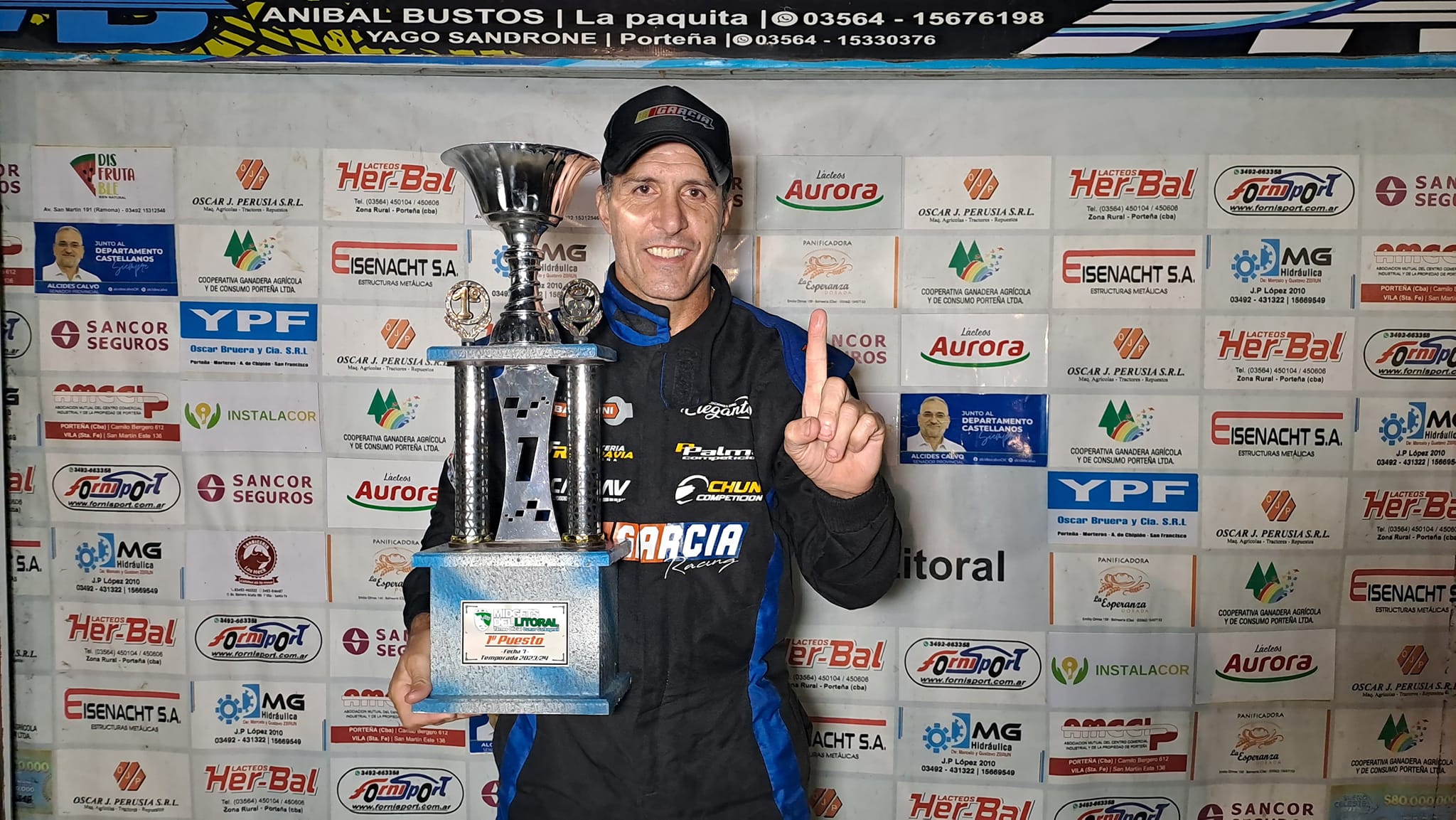 Victorias de los campeones en la 7° del Midgets del Litoral