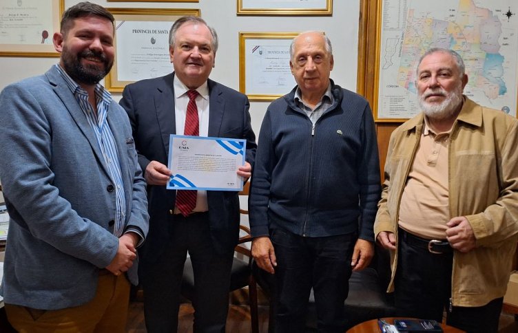 Michlig recibió a autoridades de la DAIA Santa Fe