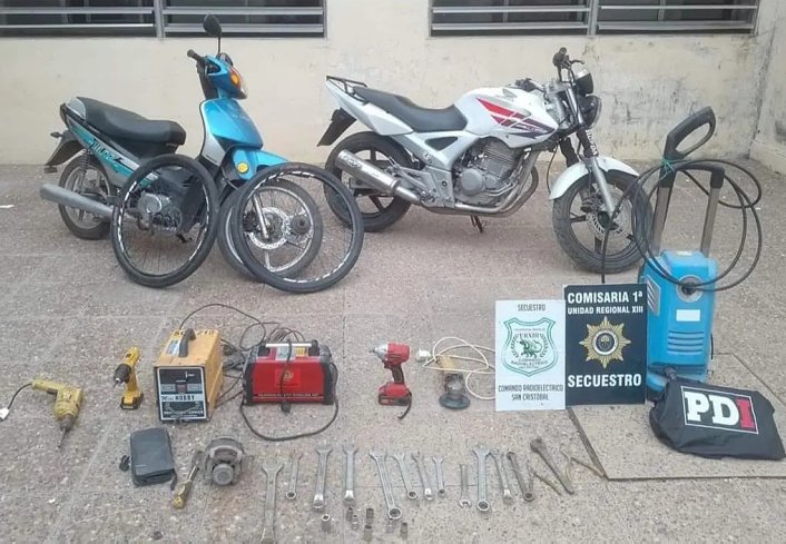 Policía de San Cristóbal esclareció el robo a un taller de electricidad