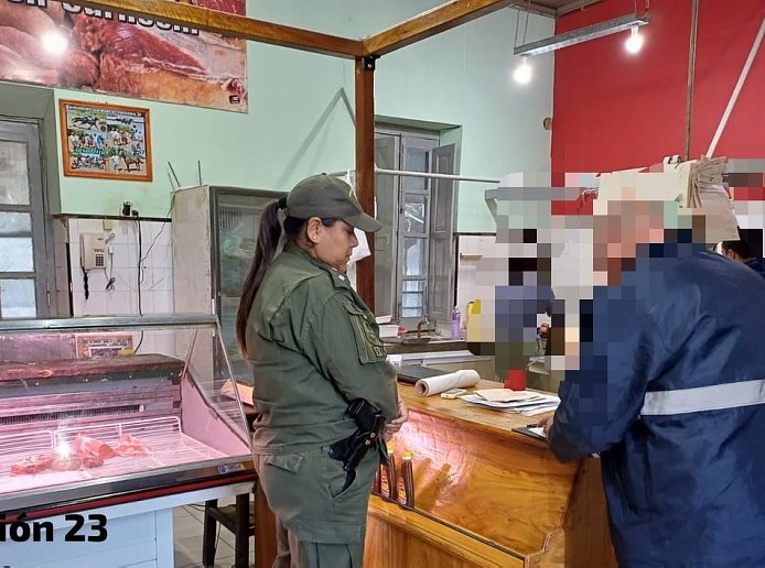 Guardia Los Pumas controló carnicerías de Arrufó