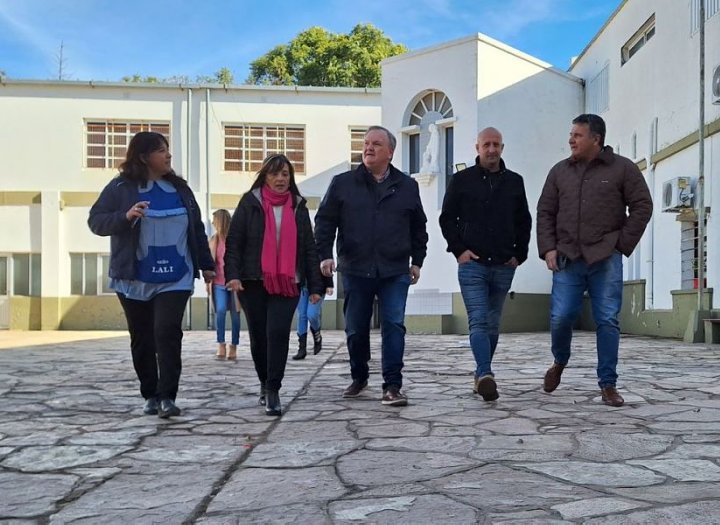 Michlig y González visitaron San Guillermo, Col. Bossi y Palacios