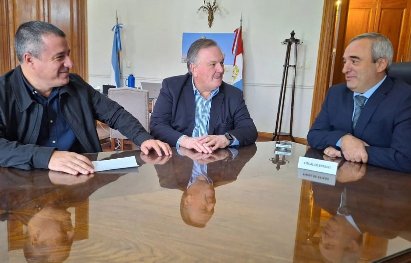 Michlig se reunió con el Fiscal Rondina por jornadas de capacitación