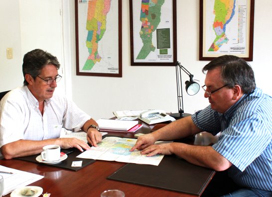 Michlig y Garibay definieron las rutas a bachear en el departamento