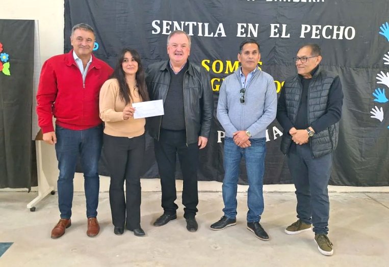 Michlig y González entregaron aportes y visitaron clubes y escuelas de Las Palmeras y Moisés Ville
