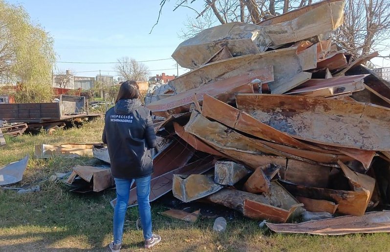 Incautaron 600 toneladas de materiales en inspecciones a chatarrerías del departamento Castellanos
