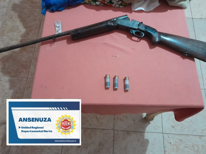 Morteros: Allanamiento y detención de un joven por tenencia ilegal de arma