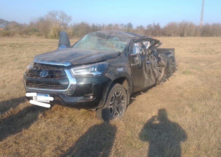 Arrufó: Murió un hombre al chocar con su camioneta en la 34