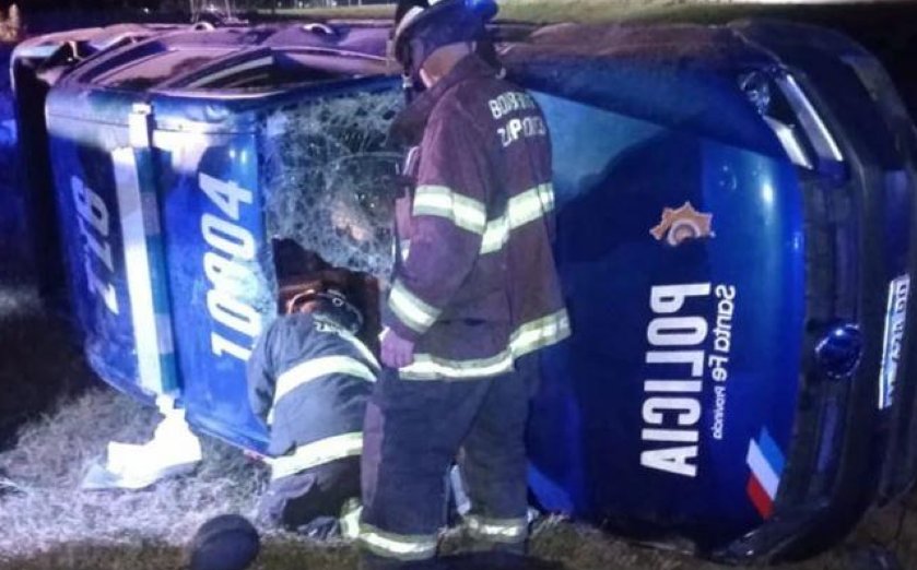 Dos policías lesionados en una persecución en Lehmann