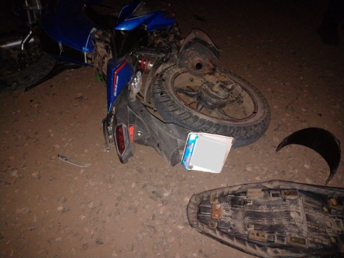 Motociclistas lesionados en un accidente en Luxardo