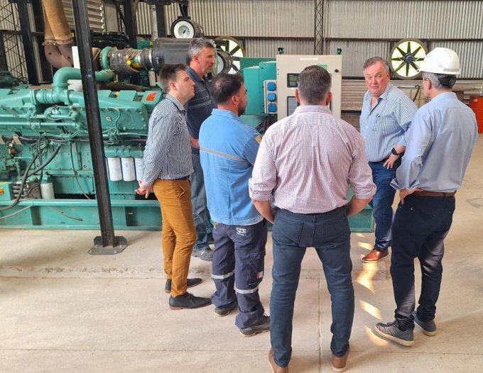 El Senador Michlig y autoridades de la EPE supervisaron la gran inversión energética en San Cristóbal