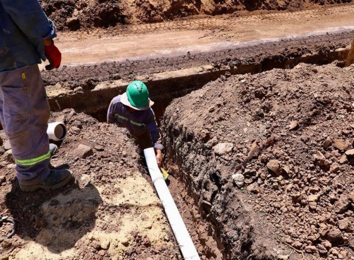 La provincia reactiva la obra de cloacas en Ramona