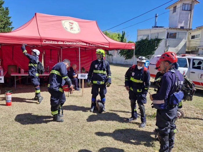 Bombero de Suardi participa de las tareas de rescate en Villa Gesell