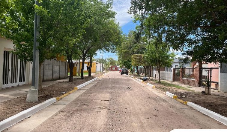Avanza la obra de cordón cuneta en barrios de Brinkmann