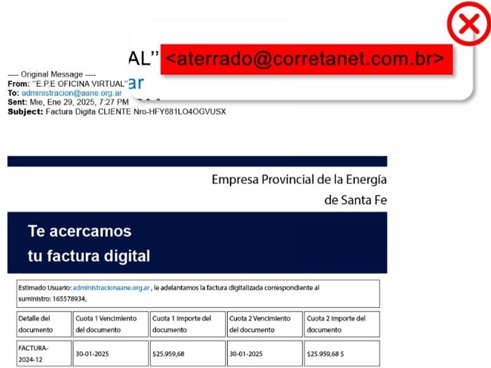 EPE alerta por correos electrónicos con estafas a usuarios