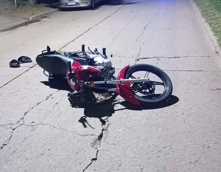 Motociclista lesionado en Ceres