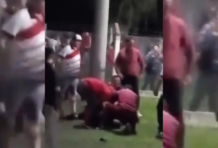 Dieron de alta al policía agredido en un partido de fútbol