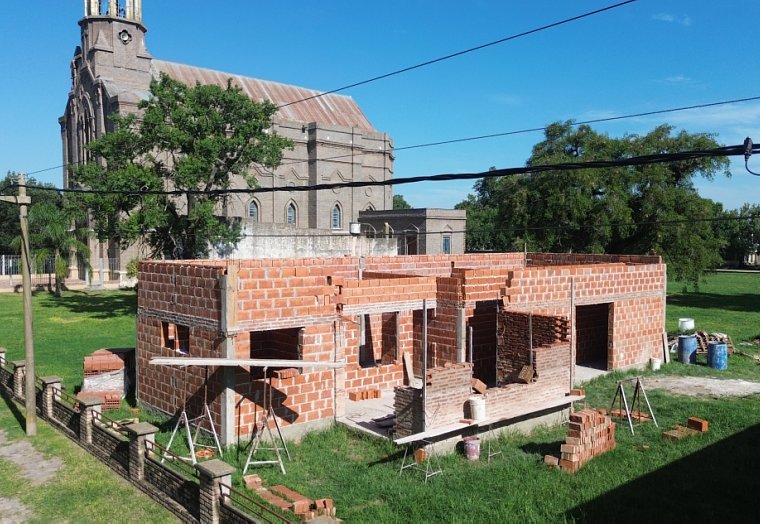 Presidente Roca avanza en la construcción de un Centro de Salud

