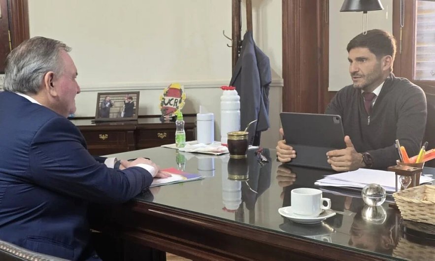 Pullaro y Michlig se reunieron por temas departamentales, legislativos y políticos