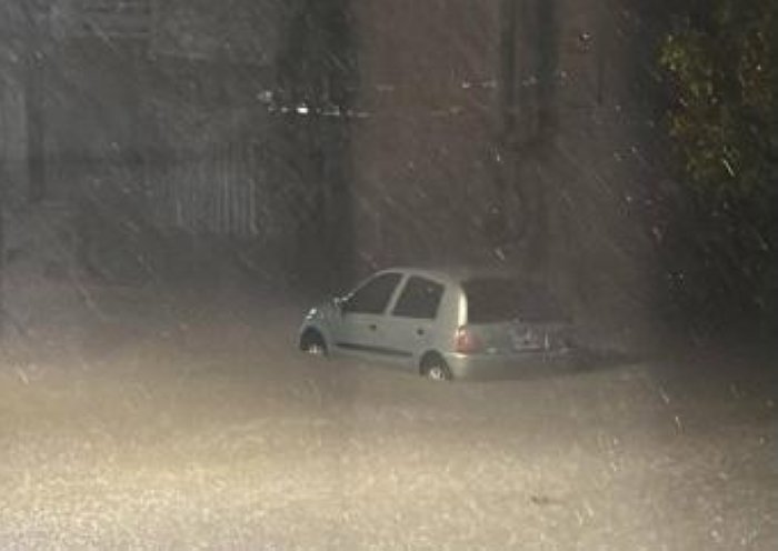 La ciudad de Vera colapsada por lluvias que superaron los 400 mm.
