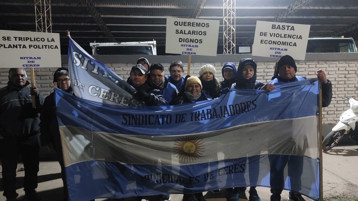 Movilización en Ceres por el paro de FESTRAM